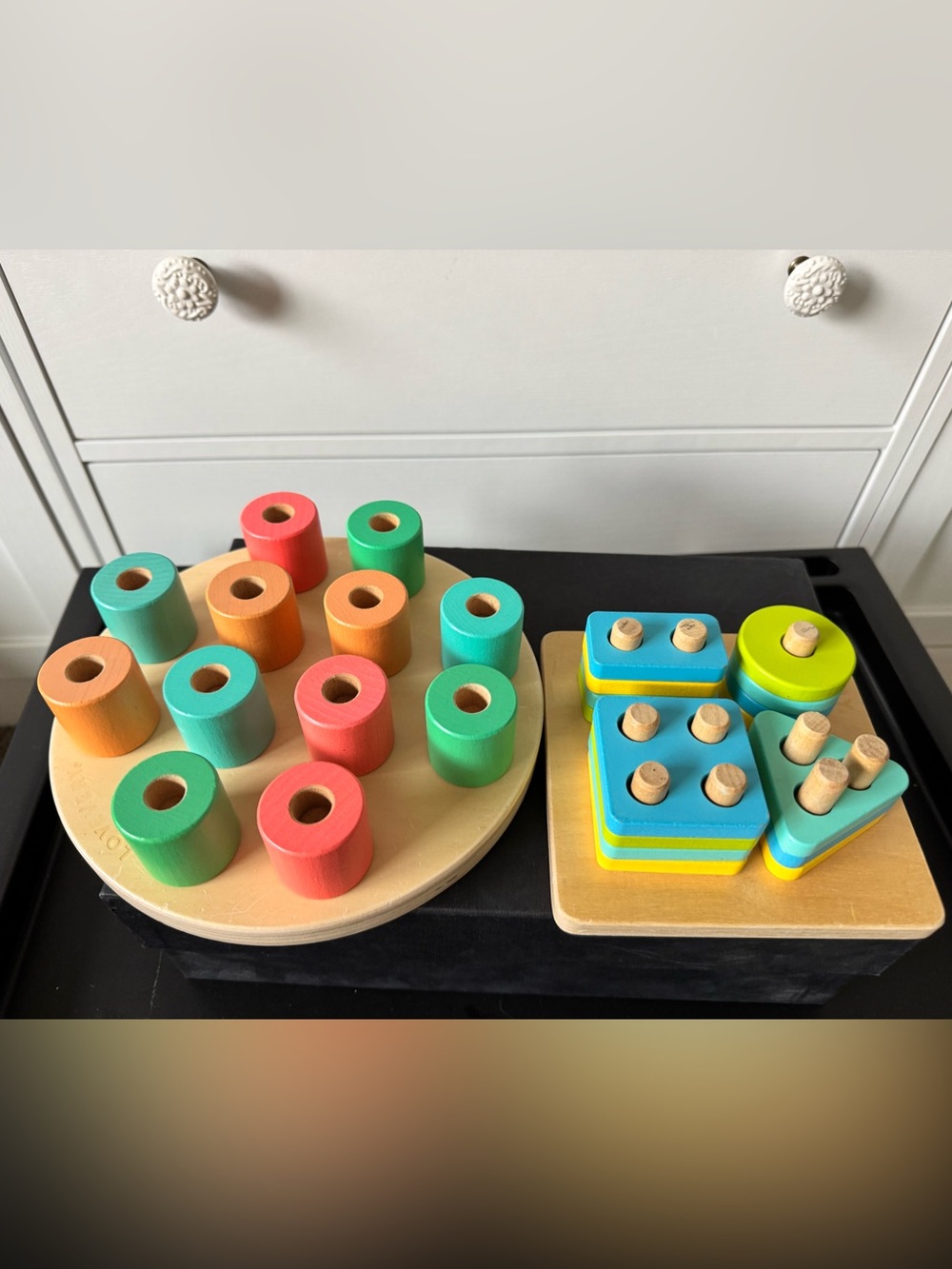 2 Lovery Wooden Color Match & Stack Learning Toy - Multicolor - Picture 2 of 2